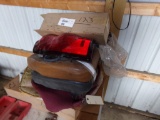 Group of Seat Cushions, Covers and a Pair of Chevrolet Truck Taillights