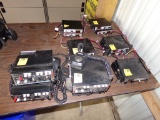 Large Group of  Used Police CB Radios and Light Bar Controllers, (4) Radios