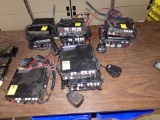 Group of (9) Used Police Radios Mixed Brands and Styles