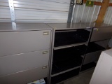 (3) 36'' Tan Lateral File Cabinets, (ALL  ARE MISSING AT LEAST 1 FRONT COVE