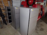 (3) 36'' Tan File Cabinets, (2) in Good Shape, (1) MISSING A DRAWER COVER,
