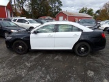2013 Ford Taurus Police Interceptor, AWD, Black/White, 136,186 Miles, Vin #