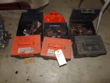 (6) Plastic Boxes of Steel Parts