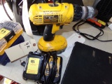 DeWalt 18V Cordless Drill with Battery and a 12V Battery with Charger (NOT