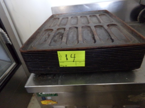 (15) Bread/Bun Baking Trays - Sitting on Lot 10  (In Kitchen)