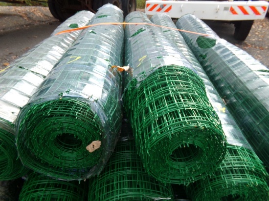 (2) New Rolls of Green Vinyl Fencing, 6' x 50', (2 x Bid Price)