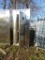New Stainless Steel Walled Portable Unisex Rest Room, Requires Sewer and Wa