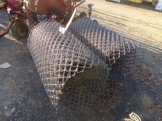 Pallet with (2) Large Rolls of 42'' Chain Link Fence