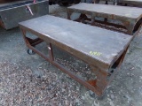 62'' x 24'' Heavy Steel Rolling Work Table