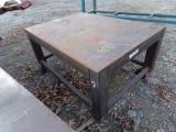 55'' x 39'' Heavy Steel Rolling Work Table