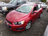 2014 Chevy Sonic GT Hatchback, Maroon, Sunroof, MILES DO NOT SHOW UP ON DAS