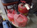 (3) Gas Cans, (2) are Metal Safety Cans