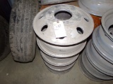 (4) Aluminum 8 Lug Wheels, (? 16.5 x 7) (4 x Bid Price)
