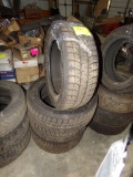 (4) Bridgestone Blizzak 225/55 R17 Winter Tires, Decent Tread (4 x Bid Pric