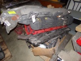 Pallet with Ford Truck Grill, Side Steps, Large Boxes of Misc. Parts