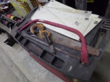 Hand Saw, Buck Saw, Cut Off Winch Hook and Small Zippered K.W. Curtain