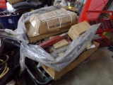 Pallet of New and Used Parts, Filters, Reese Gooseneck Base, Grills and  Bl