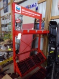 Red 3 Tier Chevron Display Stand