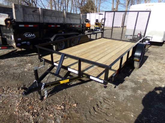 New Reiser 7' x 12' Landscape Trailer With Wood Deck and Drop Down Gate ...