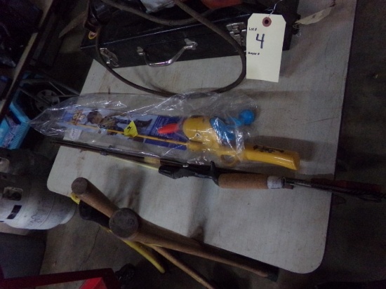 New Kids ''Toy Story'' Fishing Pole and an Old Casting Rod