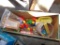 Wood Toy Box and Contents (See Photo) TOP NEEDS TO BE RESTORED (Garage)