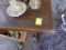 Nice Hardwood Table wih (1) Leaf, 42'' x 39'' with Leaf Installed (Shed)