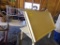 Vintage Yellow Wood Lap Desk with Folding Top (Shed)