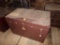 Brown 36'' Antique Chest, Metal Edges and Plain Paper Lining (Barn)