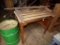 Small Desk Table and Folding Wooden Laundry Rack (Barn)