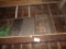 Group of Antique Small Parts Trays/Dividers on Overhead Shelf in Barn - App