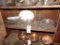 Contens Of 4th Shelf Down - Mostly Clear Glass Dishes, Large Platter (Store