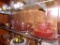 Contents Of 2nd Shelf Down - Lg. Qty. Of Pink Glass Dishes (Store)