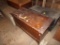Cherry Colored 40'' Chest (Cedar??) With Covered Box On 1 Side (Barn)