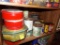 Shelf Of Cookie Tins And A Few Cans & Product Containers (Store)