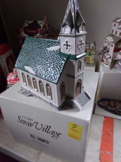 ''Snow Village, All Saints Church'', Dept. 56, #5070-9