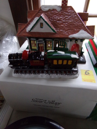 ''Snow Village, Village Station and Train'', Dept. 56, #5122-5