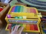 Fisher Price Grand Piano, MOSTLY WORKS (Garage)