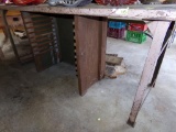 Steel Work Bench and Small Wood Shelf Underneath (NOT CONTENTS OF EITHER) 3