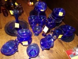 Group of Blue Glass (See Photo) (Kitchen)