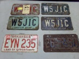 (6) Misc. Arkansas License Plates - See Photo  (Garage)
