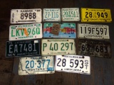 (12) Misc. License Plates - See Photo  (Garage)