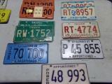 (10) Misc. License Plates, Includes (3) Pair - See Photo  (Garage)