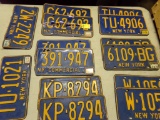 (14) New York License Plates, Includes (6) Pair - See Photo  (Garage)