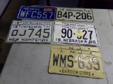 (8) Misc. License Plates, Includes (3) Pair - See Photo  (Garage)
