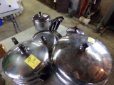Faberware Cookware Set, Aluminum Clad Stainless Steel, 14 Pcs. Sauce Pans,