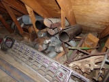 Contents Of Garage Attic On Right Side Of Center - Radiator, Rollers, Chick