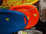 (5) Plastic Sleds, One Different Shape (Chk Coup)
