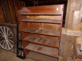 6 Tier Wooden Book Shelf, 38'' Wide and Approx. 5' (Barn)