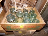 Gold Bond Crate w/Blue Atlas Canning Jars  (Store)