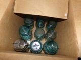 Box w/Assorted Canning Jars, Some Are Blue  (Store)